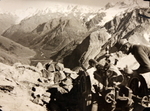 German soldier with a 7.5 cm Gebirgsgeschütz 36 mountain gun, date and location unknown