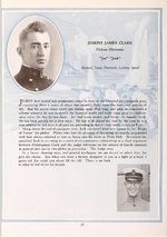 Cadet J.J. Clark’s page from the Naval Academy’s ‘Lucky Bag’ yearbook for the class of 1918 (graduated early in 1917).