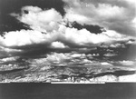 Cruiser USS Northampton at anchor off Gonaïves, Haiti, early 1939.