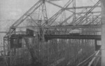 Top structure of the slipways of AG Vulcan Stettin shipyard, Germany, circa 1920s