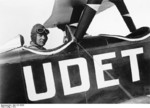 Ernst Udet in his U12 Flamingo aircraft, circa 1931