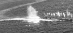 U-118 being strafed by aircraft from USS Bogue in the Atlantic Ocean, 12 Jun 1943