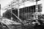 Passenger liner Bismarck under construction, Blohm und Voss shipyard, Hamburg, Germany, 1913-1914