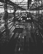 Ocean liner Imperator under construction, Vulcan shipyard, Hamburg, Germany, 1910-1911