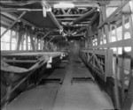 Interior of a Harrow aircraft of No. 271 Squadron RAF in an ambulance configuration, RAF Hendon, London, England, United Kingdom, 1940s