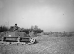 Matilda I tanks of British Royal Tank Regiment during an exercise with infantry of 2nd Battalion of British North Staffordshire Regiment near Hébuterne, France, 11 Jan 1940, photo 1 of 2