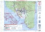 Australian Army map of the invasion beachhead at Tarakan Island, Borneo depicting the progress after the landings of 8 Apr 1945.