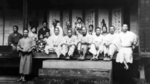 Isoroku Yamamoto (center) and his family during a visit by Yamamoto