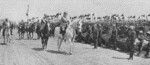 King Carol II of Romania and his son Prince Mihai inspecting, Romania, 10 May 1939