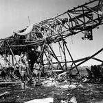 Wreck of a Me 323 Gigant aircraft, Tunis, Tunisia, May 1943, photo 2 of 2