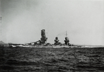 Yamashiro running trials in the Pacific Ocean south of Tateyama, Chiba Prefecture, Japan, 24 Dec 1934, photo 2 of 2