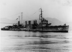 USS DD-224 arriving under tow in San Francisco Bay, California, early Mar 1946; note Golden Gate Bridge in background