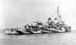 Destroyer USS Saufley after her overhaul in San Francisco, California, 15 Oct 1944. Note her new Measure 31/9D black and gray paint scheme. Photo 2 of 3.