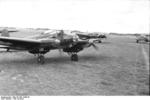 German He 111 bombers of Kampfgeschwader 1 preparing for take off, France, summer 1940, photo 2 of 2