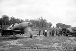 Captured J2M Raiden fighter being prepared for takeoff, Seletar Airfield, Singapore, Dec 1945