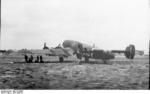 Ju 89 V2 prototype heavy bomber at rest, mid-1937