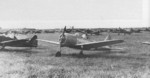 Ki-79 and Ki-55 aircraft at rest near Mukden, Liaoning Province, China, circa 1940s