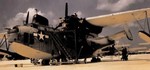 PBM-5 Mariner aircraft of US Navy patrol bombing squadron VPB-27 at Tanapag, Saipan, Mariana Islands, Apr 1945. Page 1 of 2.