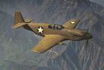 Early P-51 Mustang during a test flight near the North American Aviation plant in Inglewood, California, United States, Oct 1942