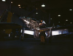 P-51 Mustang fighter under construction, North American Aviation plant, Los Angeles, California, United States, circa 1942