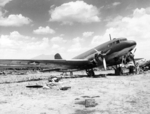 Captured Japanese L2D2-3 transport with US markings, Clark Field, Philippine Islands, 3 May 1945