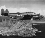 US Navy PV-1 Ventura patrol aircraft over Mokapu Point, Oahu, US Territory of Hawaii, 31 Aug 1945