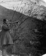 Greek Army bugler near Këlcyrë, Albania, 6 Jan 1941