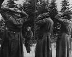 German prisoners taken during the Battle of the Bulge, circa late Dec 1944