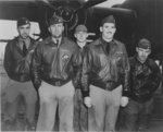 One of the Doolittle Raid B-25 bomber crews aboard USS Hornet shortly before the mission, Apr 1942