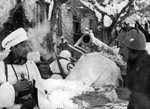 Troops of Italian 4th Artillery Regiment in the Garfagnana area of Toscana, Italy, Jan 1945