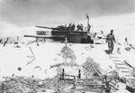 Captured Japanese 8-in gun emplacement, which was previously captured from the British at Singapore; Betio, Tarawa Atoll, 20 Nov 1943; photo 2 of 2