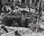 American base at Tarawa, Gilbert Islands, Nov 1943; note sign 