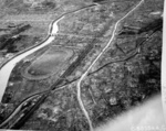 Aerial photo of Nagasaki, Japan after atomic bombing, mid-Aug 1945