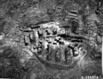 Aerial photo of Nagasaki, Japan after atomic bombing, mid-Aug 1945