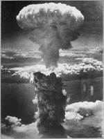 Mushroom cloud over Nagasaki, Japan, 9 Aug 1945, photo 9 of 9