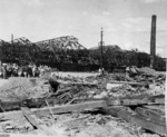 Destroyed industrial building, Nagasaki, Japan, mid-1946