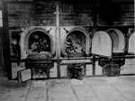 Bones and ashes of anti-Nazi German women in the crematoriums in the concentration camp at Weimar, Germany, 14 Apr 1945