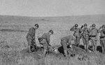 Military burial of fallen Japanese Army soldiers, northeastern China, 1930s