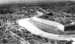 Aerial photo of the city wall of Nanjing, China, 1930