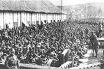 Japanese troops rounding up Chinese, Nanjing, China, 16 Dec 1937