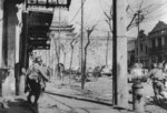 Type 94 Te-Ke tankettes and infantry attacking a gate of the Nanjing city wall, China, circa 12 Dec 1937