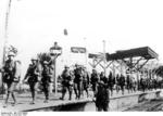 Japanese troops at the Wuxi Rail Station, Nanjing, China, Dec 1937