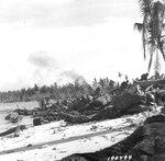 Soldiers of the 163rd Infantry Regiment of US 41st Infantry Division on the beach of Wakde, Dutch New Guinea, 18 May 1944