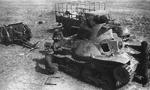 Captured Japanese Type 95 Ha-Go tanks being inspected by Soviet troops, Mongolia Area, China, 1938