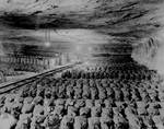 Precious metals, paintings, and other loot hidden by Germans in a salt mine near Merkers, Germany, 15 Apr 1945