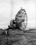 German Würzburg radar at the beach near Arromanches les Bain, Normandy, France, 22 Jun 1944