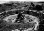 German 150-mm artillery position Cherbourg, France, circa Jul 1944