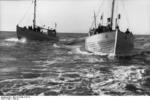 German Navy boats in Danish waters, circa 1940, photo 1 of 2