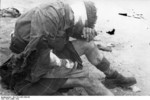 British prisoner of war, Saint-Nazaire, France, late Mar 1942