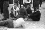 British prisoners of war, Saint-Nazaire, France, 28 Mar 1942